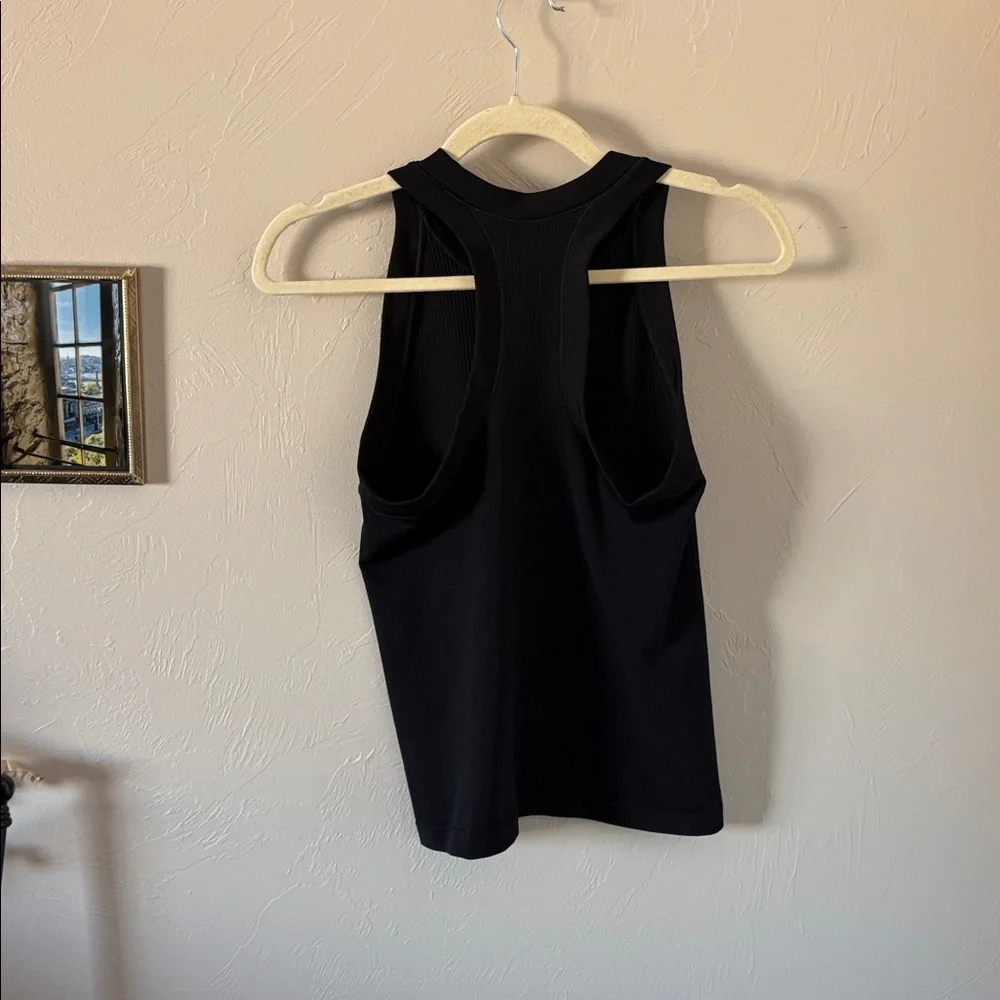 Athleta Black Ribbed Tank Top - Picture 3 of 3